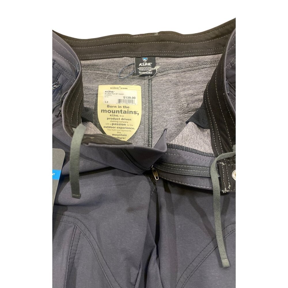 NWT Kuhl Klash Softshell Pants Size 12 Short Gray MSRP$139 Water Resistant - Picture 5 of 12